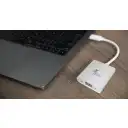 Thumbnail 2 de Adaptador XTech VGA Hembra con Conector USB-C Macho Long Cable 23 cm Blanco