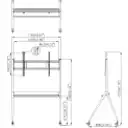 Thumbnail 1 de Soporte Movil Hikvision para pantallas de 55-75"