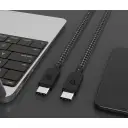 Thumbnail 3 de Cable USB-C a USB-C, USB 3.2, 1.5 Mt Rugged Dusted negro
