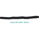 Thumbnail 1 de 30cm Plano N-Hembra N-Macho Ventana Puerta Cable Coaxial 0-6GHz Negro
