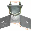 Thumbnail 0 de Base Corta para Montaje de Mastil en Techo hasta 2-pulgadas