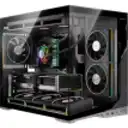 Thumbnail 2 de Gabinete Gamer ZERO Vidrio Templado | Micro ATX / ITX | Soporte 6 Ventiladores + Controladora | USB 3.0 x2 + Audio | Flujo de Aire 10