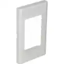 Thumbnail 2 de 3-Espacios Placa Mural 120x70mm Blanca Faceplate Multimedia LY-092