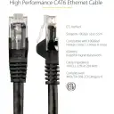 Thumbnail 8 de Cable de Red StarTech Cat6 UTP RJ-45 M/M Snagless Longitud 3mts Color NEGRO