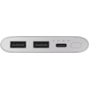 Thumbnail 0 de Samsung EB-P1100 - Cargador portátil - 10000 mAh - 2 A - Fast Charge - 2 conectores de salida (USB) - en el cable: USB-C - plata