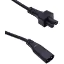 Thumbnail 1 de Fig8-C8-Macho Trebol-C5-Hembra Cable Poder 30cm Negro 10A 3x0,75mm