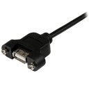 Thumbnail 1 de Cable Extensión USB-A Macho a USB-A Hembra Montaje en Panel Longitud 30 cm 
