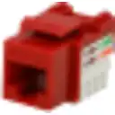 Thumbnail 3 de LINKMADE Rojo Cat5E U/UTP Punchable Keystone Conector Hembra RJ45