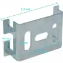Thumbnail 0 de LINKCHIP Soporte Mural 77x45x20mm p/Escalerilla Canasto Malla Hilo