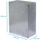 Thumbnail 2 de C34 Caja 400x300x150mm c/Tapa-405x305mm Zincada Metalica