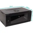 Thumbnail 0 de RK04-3C Rack Laterales-Fijos 4U 35cm-Fondo Rack Pared Mural Negro