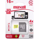 Thumbnail 0 de Maxell microSDHC 16 GB UHS-I (Class 10 / Speed Class 1) (MCSD16GB)