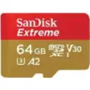 Thumbnail 1 de Memoria MicroSDXC 64GB SanDisk Extreme UHS-I C10 V30 A2 U3 170MBs 80MBs+Adaptad