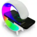 Thumbnail 2 de MLAB PARLANTE MY LIL G 5 IN 1 CARGADOR INALAMBRICO+LUZ RGB+RELOJ+ALARMA WHITE