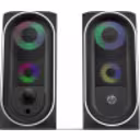 Thumbnail 0 de Parlantes HP DHE-6001, RGB 2x 3W RMS Conector 3.5mm USB (alimentación)