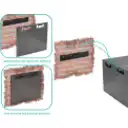 Thumbnail 0 de Gabinete Rack 60cm fondo 9U Pared Negro INC-M6-2U