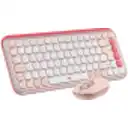 Thumbnail 3 de Kit Teclado Mouse Logitech Pop Icon Conectividad Inalámbrica BT Rosado/Blanco
