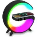 Thumbnail 0 de MLAB PARLANTE MY LIL G 5 IN 1 CARGADOR INALAMBRICO+LUZ RGB+RELOJ+ALARMA BLACK