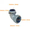 Thumbnail 2 de Metalico 40mm Codo Prensa Estopa para Flexible Aislacion IP65