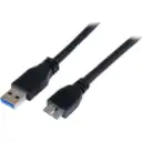Thumbnail 0 de Cable USB 3.0 Tipo-A a Micro USB Tipo-B M/M 1mt Certificado SS Negro - StarTech