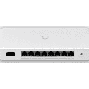Thumbnail 1 de UniFi Bridge Switch 8Ports: (1)10GbE (7)2.5GbE PoE+ WiFi7 MIMO 2x2 (6/5GHz) 5.8/4.3Gbps 8dBi 23/26dBm Req: Cable Trebol-C5 modelo 1163