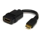 Thumbnail 0 de Cable Adaptador Mini HDMI macho / HDMI hembra - alta velocidad 12,7 cm