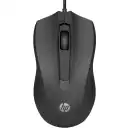 Thumbnail 0 de Mouse Alámbrico HP Wired 100, óptico 1600dpi 3 botones Ambidiestro USB Negro