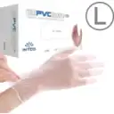 Thumbnail 2 de 100-unids Talla-L 50-pares Guantes PVC Blanco Desechable Grande Vinilo