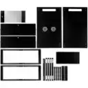Thumbnail 7 de LINKMADE Desarmado 6U 100cm-Fondo Gabinete Rack Negro 1000mm