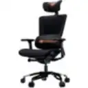 Thumbnail 5 de COUGAR Argo - Silla - ergonómico - reposabrazos - forma de T - inclinación - giratorio - piel PVC, malla - negro