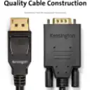 Thumbnail 11 de Cable Adaptador DisplayPort a VGA M/M hasta 1080p 1.8mts Negro KENSINGTON