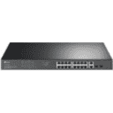 Thumbnail 3 de TP-Link JetStream TL-SG1218MP - V1 - conmutador - 16 x 10/100/1000 (PoE+) + 2 x 10/100/1000 + 2 x Gigabit SFP combinado - montaje en rack - PoE+ (250 W)