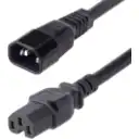 Thumbnail 0 de Cable de Poder StarTech IEC C14 a C15 1.8mt 14 AWG para Serv. UPS color Negro