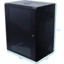 Thumbnail 4 de LINKMADE RACK PARED 15U 45CM-FONDO NEGRO INC-2U