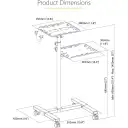 Thumbnail 1 de Soporte Móvil para Proyector y Portátil, ajustable para Presentaciones  StarTech
