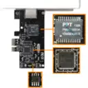 Thumbnail 1 de Tarjeta PCIe 10/100/1000 Mbps RJ-45  con bracket low profile / UT-2PCIELAN