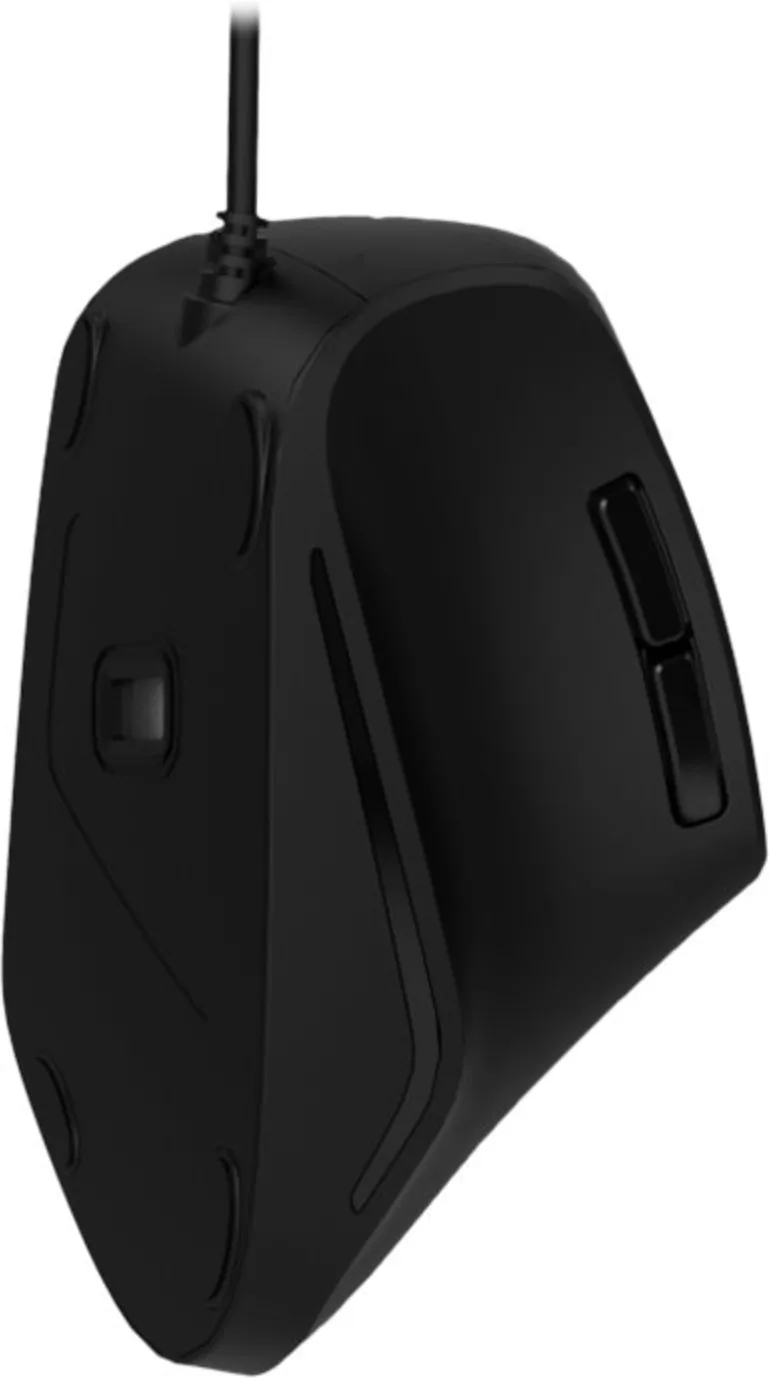 Imagen 1 de Mouse Ergonómico Alámbrico KlipX KMO-506 Óptico 1600dpi 6 Botones USB Negro