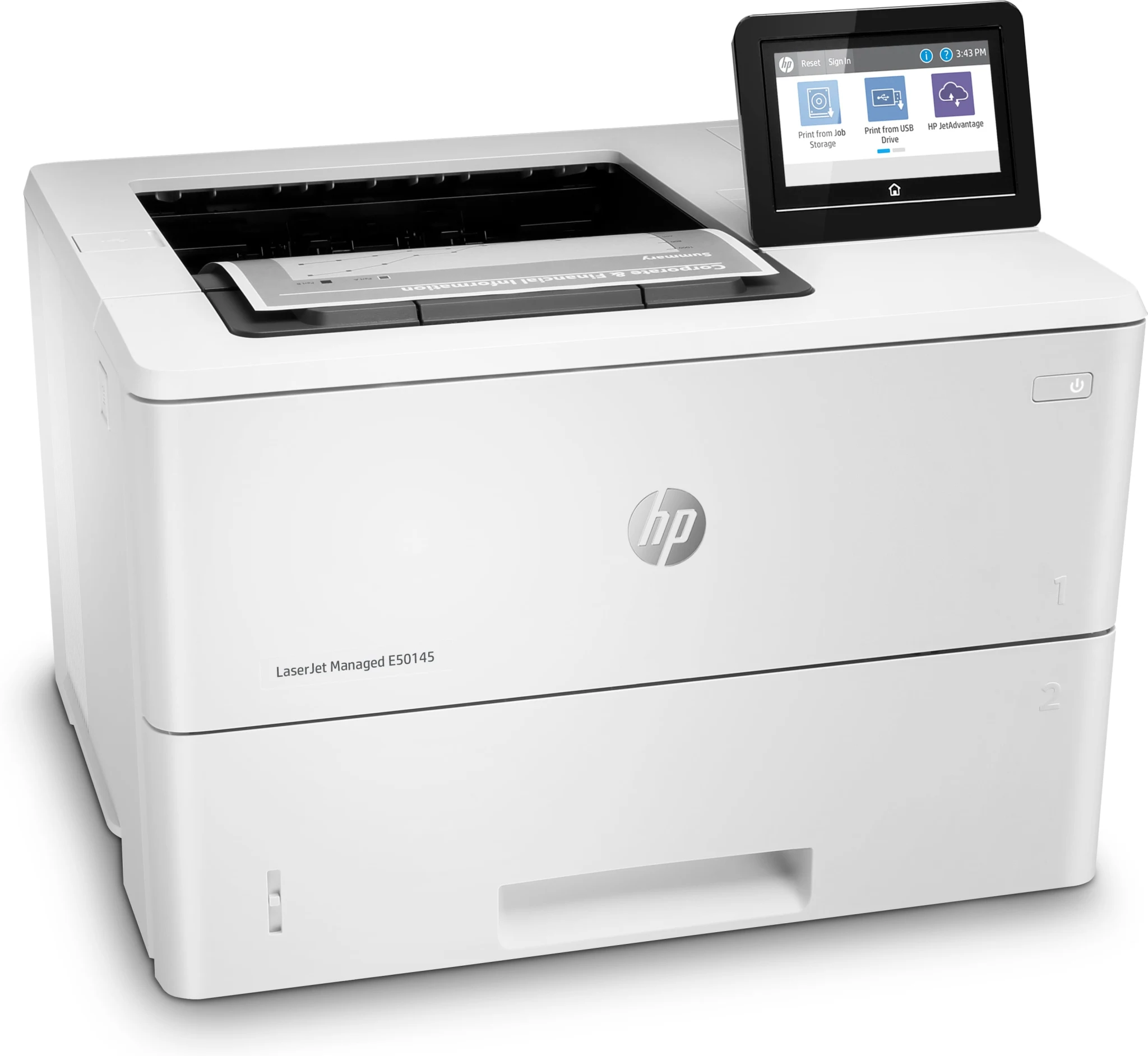 Imagen 2 de Impresora HP LaserJet Managed E50145DN 45ppm Láser Monócroma USB Ethernet