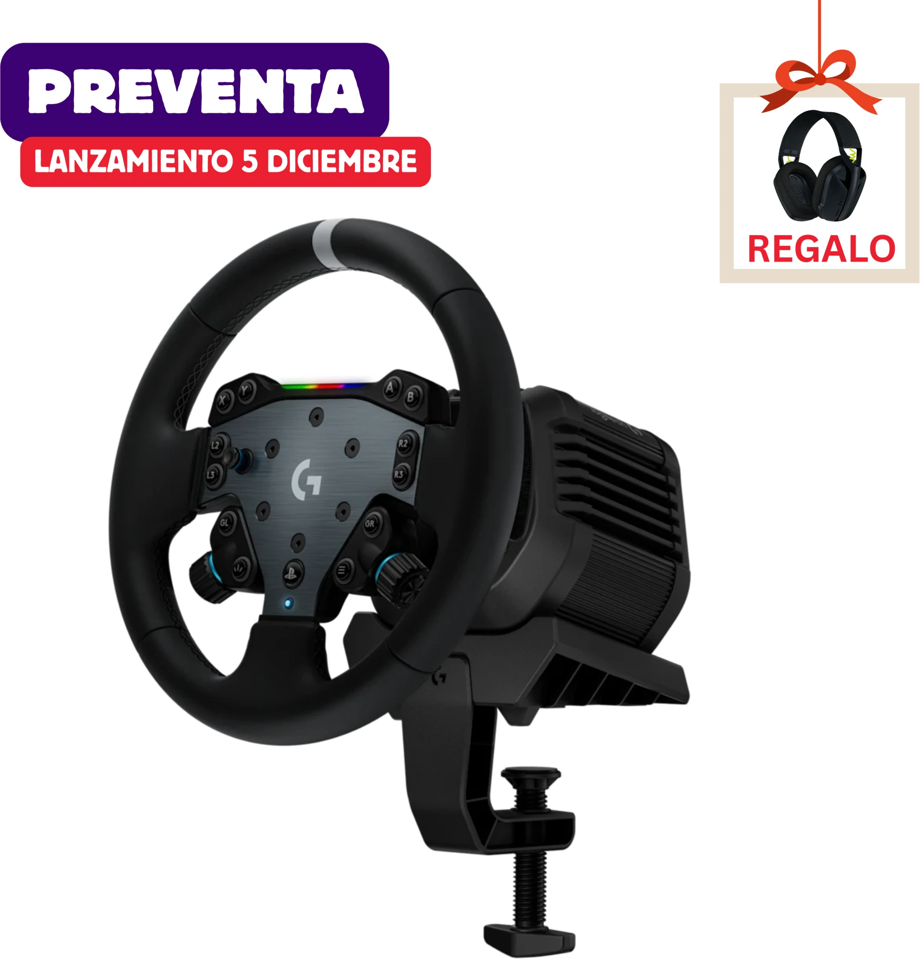 Imagen 13 de [PREVENTA] Volante de carreras RS50 System para PC, PS4 y PS5 + Regalo G435