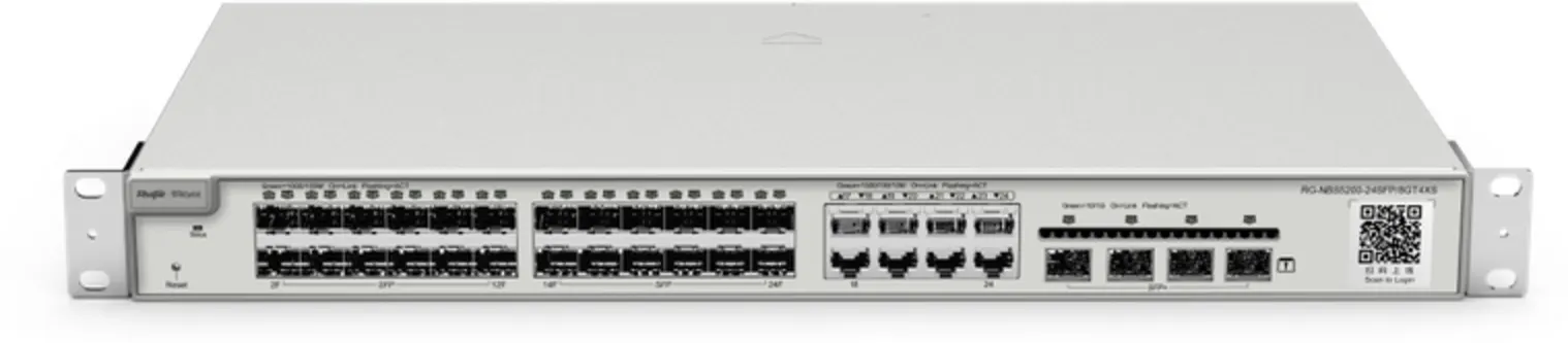 Imagen 3 de RG-NBS5200-24SFP/8GT4XS. Switch de capa 3 con 24 puertos SFP 1Gbps, 8 puertos GigaEthernet, 4 SPF+ h