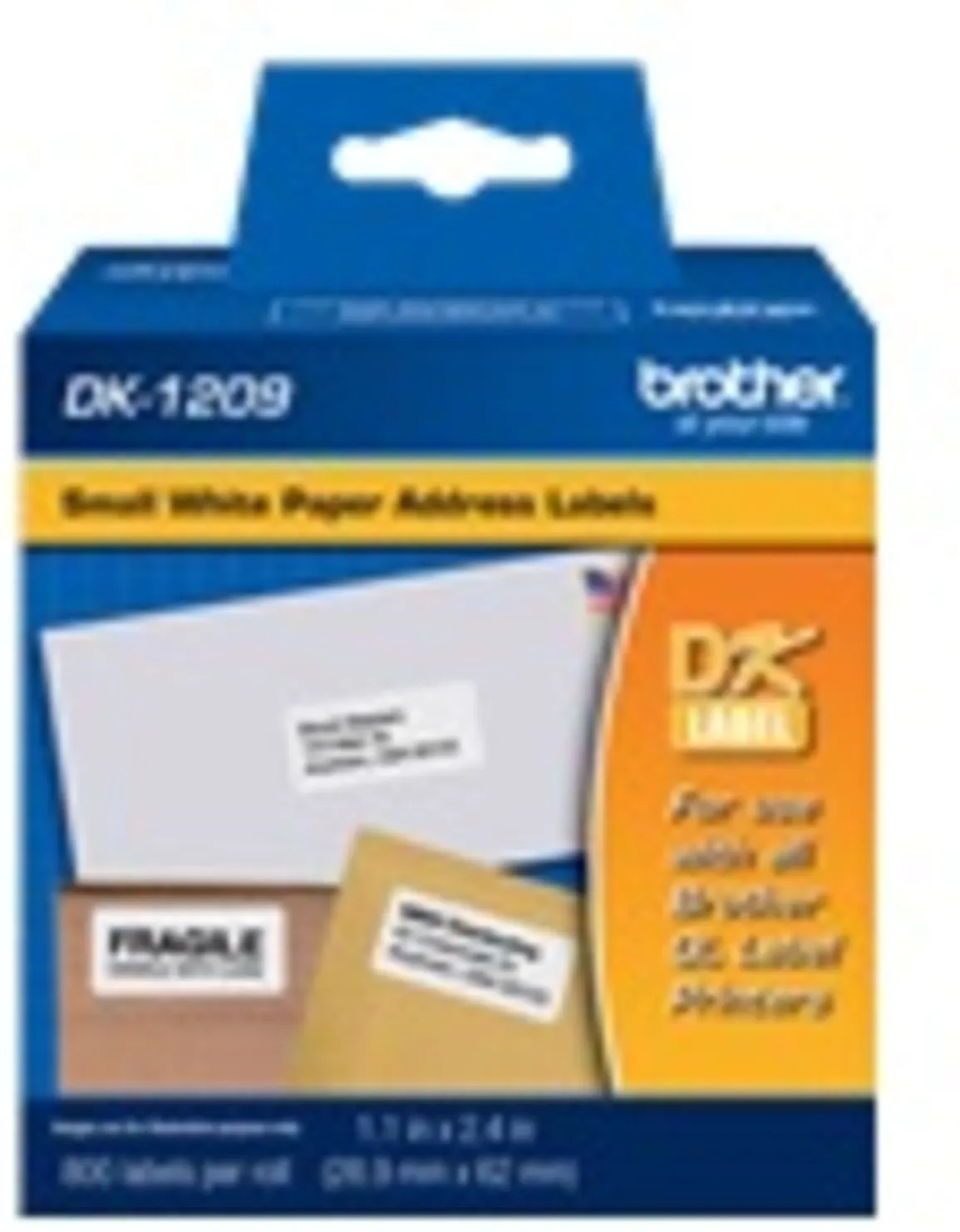 Imagen 0 de Cinta Rotuladora Brother DK1209 29x62mm precut label 800 unds