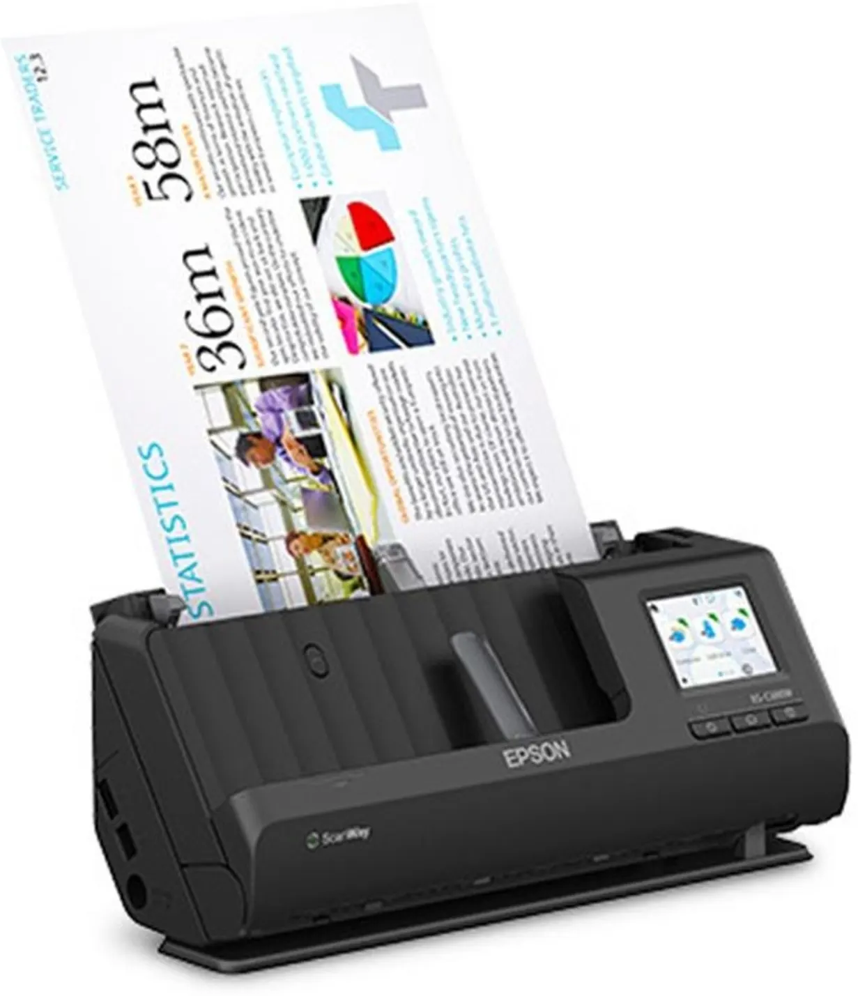 Imagen 2 de Escáner de Escritorio Epson WorkForce ES-C380W WiFi USB 2.0