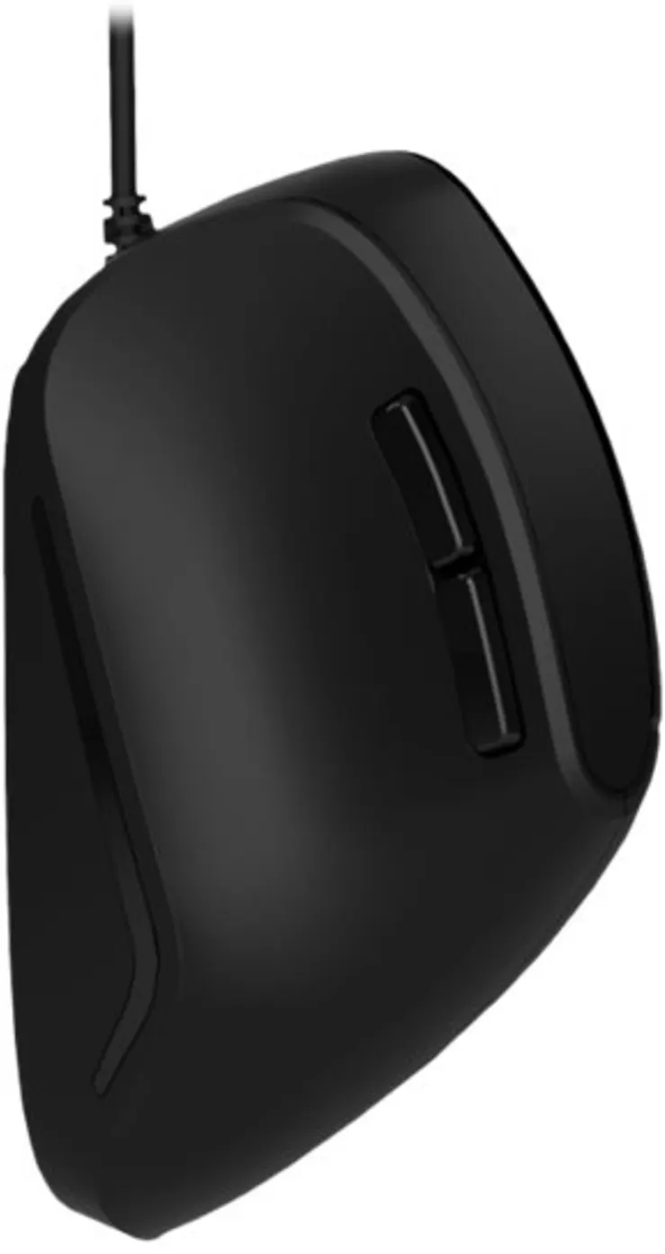 Imagen 16 de Mouse Ergonómico Alámbrico KlipX KMO-506 Óptico 1600dpi 6 Botones USB Negro