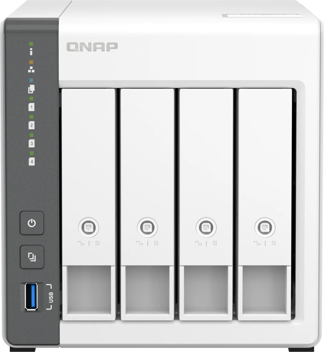 Imagen 0 de NAS QNAP TS-433-4G-US, 4 Bahias Quad-Core RAM 4GB 4*SATA 6Gb/s