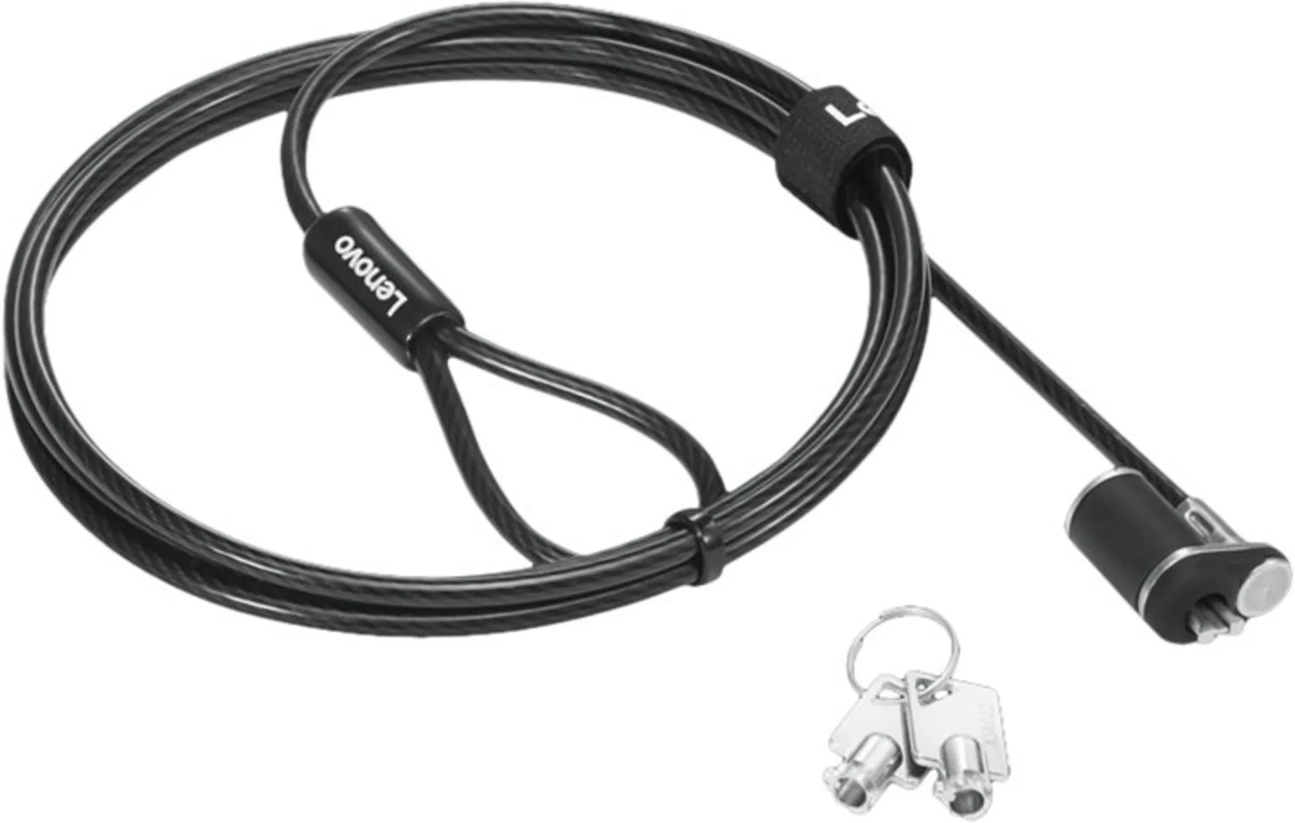 Imagen 2 de Cable de Seguridad Lenovo NanoSaver Essential Acero Cerradura c/llaves 1.5m Negr