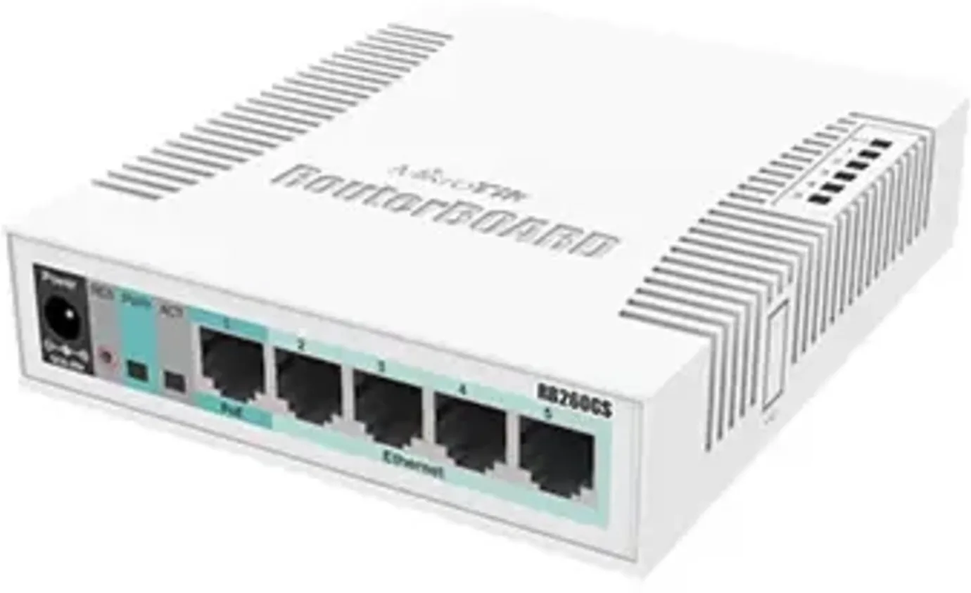 Imagen 0 de Switch MikroTik RB260GS CSS106-5G-1S, 5*Gigabit 1*SFP SwOS Carcasa Interior Comp