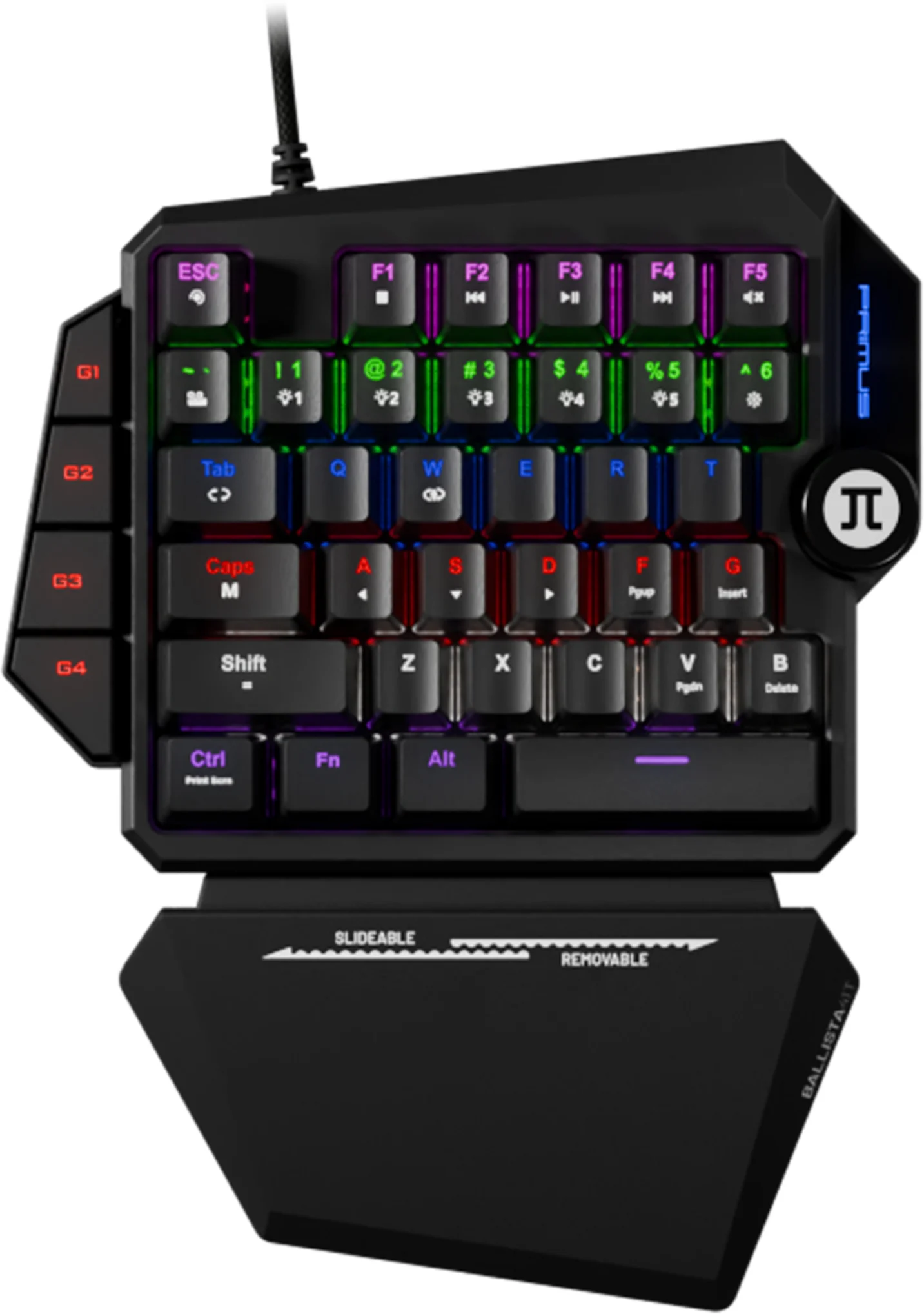 Imagen 0 de Primus Gaming - Keyboard - Wired - English - USB 2.0 - Ergonomic Design - Black