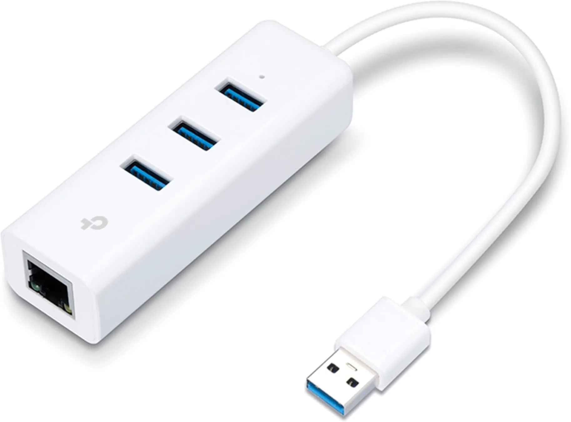 Imagen 1 de Adaptador TP-Link UE330 USB 3.0 a Ethernet 10/100/1000 3 Ptos USB-A 3.0 1 Eth.