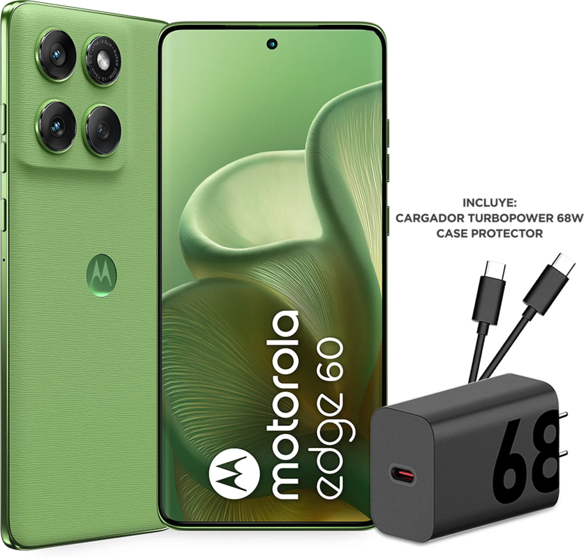 Imagen 2 de Celular Motorola Moto Edge 60 Memoria 256GB RAM 12GB 50MP 6.67' Verde