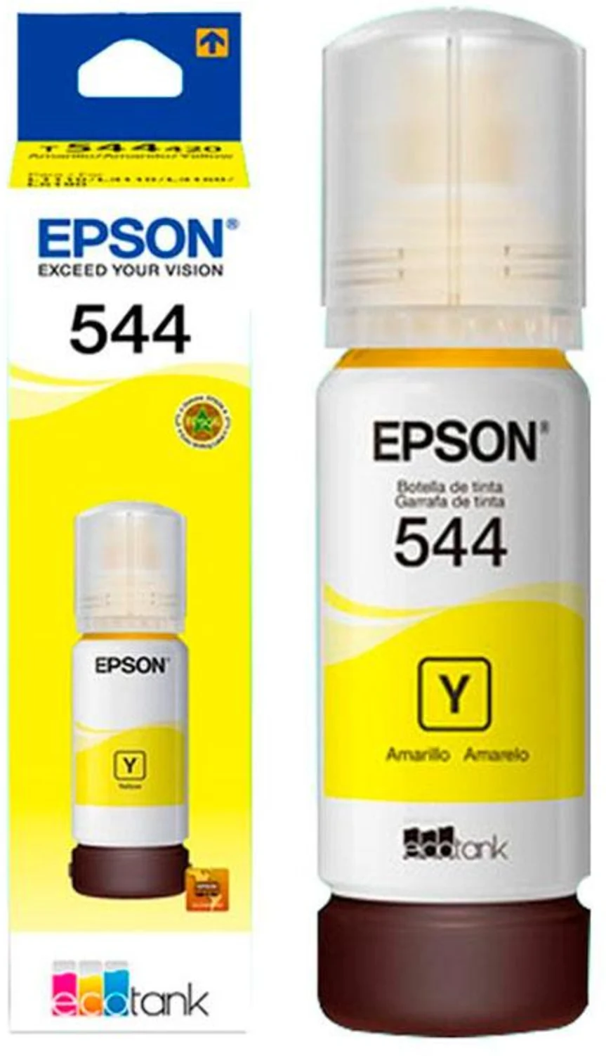 Imagen 0 de Botella de Tinta Epson T544 Color Amarillo para EcoTank L3110 (65ml) 7500 Pag.